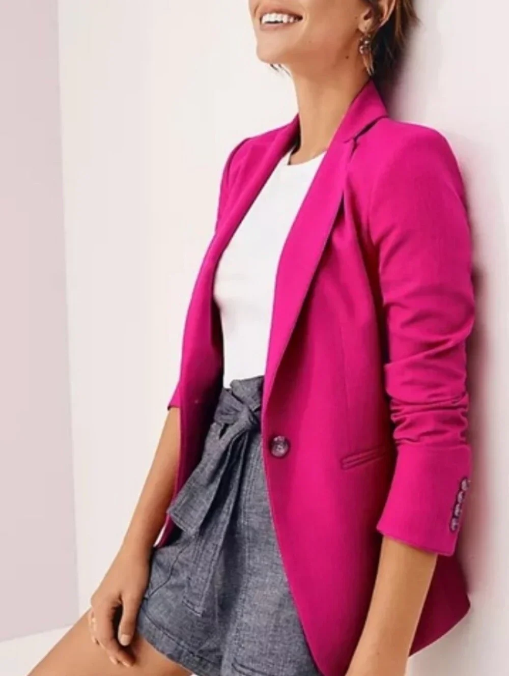 NWOT ANN TAYLOR The Hutton Blazer In Pique